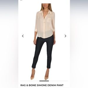 Rag & Bone Simone pant - denim - size 0